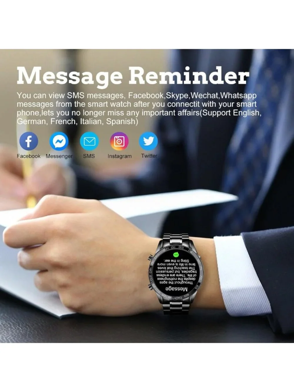 Men's Smartwatch - Bluetooth Calls, Heart Rate Monitor, Fitness Tracker, IP67